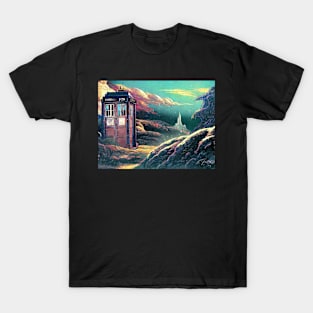 Vintage Tardis Reside in Japan Castling T-Shirt